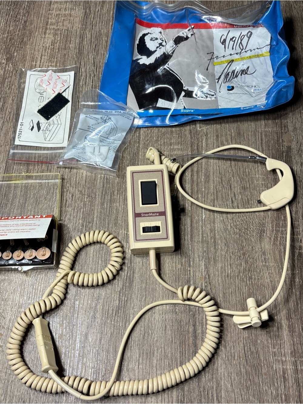 1980s Plantronics - Communication Headset w. Extra Accessories - Starset II